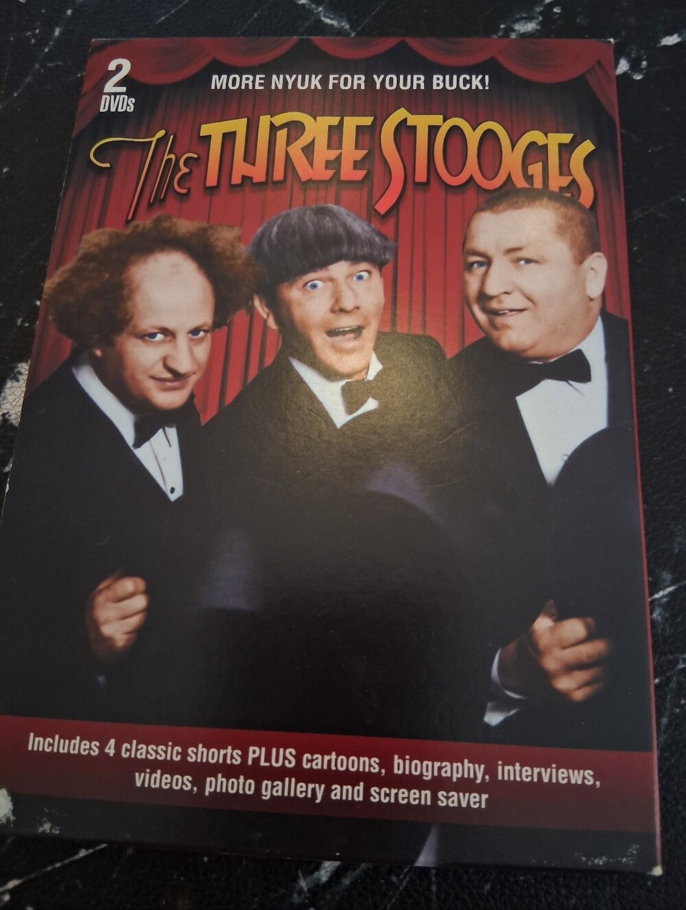The Three Stooges More Nyuk For Your Buck DVD Set 2 Discs Shorts And Cartoons